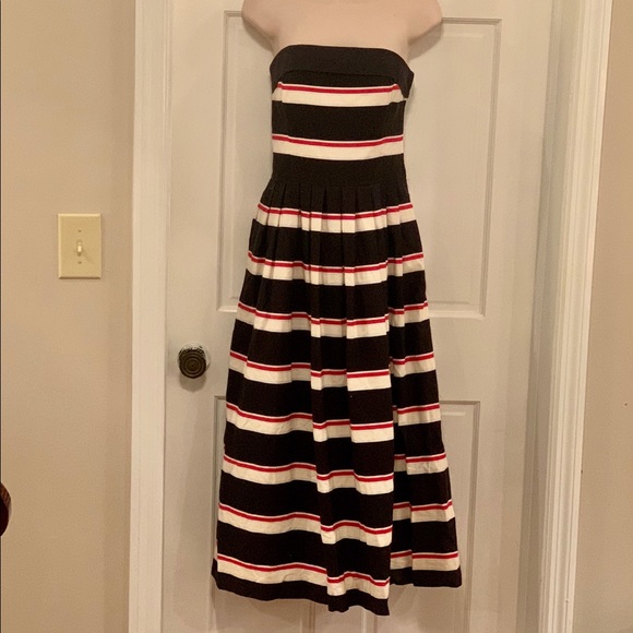 Lang Originals Dresses & Skirts - Lang Originals vintage blackred stripe dress SALE